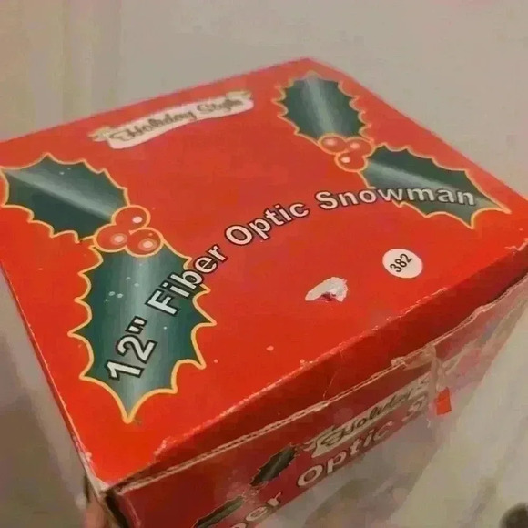 Vintage fiber optic 12" snowman changes colour - Picture 2 of 8